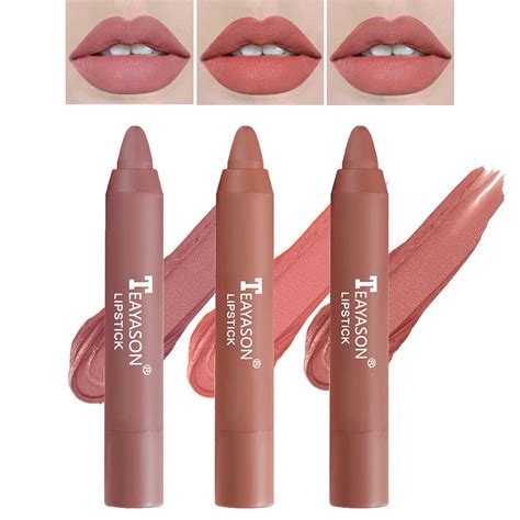 Amazon BKPPLZP Pcs Matte Nude Lipstick Set Lip Crayon Lipstick For Women Velvet Smooth