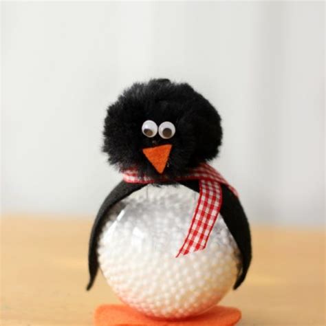 Make a Darling Penguin Craft Out of a Clear Ornament - Gluesticks Blog