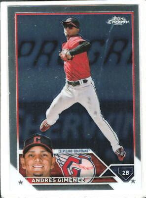 2023 Topps Chrome Andres Gimenez 155 Guardians EBay