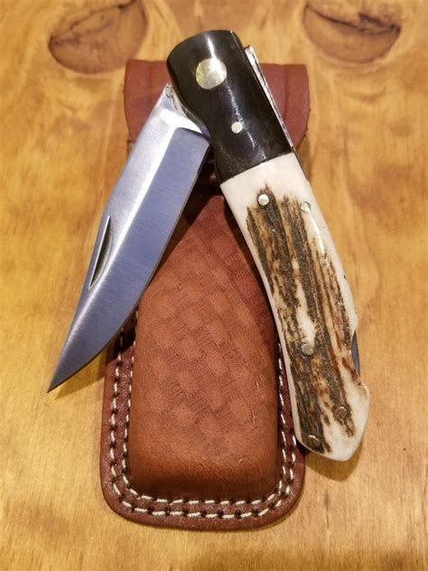 Deer Antler Stag Horn Handle Pocket Knife A319 Pocket Knife Deer