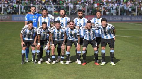 Selección Argentina vs Bolivia jugador x jugador