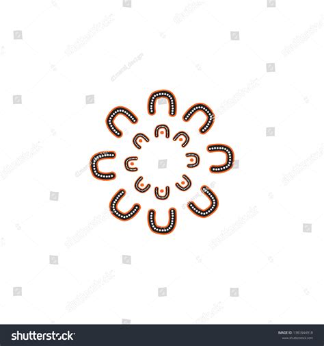 Aboriginal Indigenous Art Logo Icon Design Stock Vector (Royalty Free ...