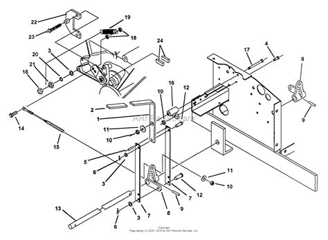 Snapper Z2004k 80709 20 Hp Hydrogear Drive Ztr Series 4 Parts Diagram For Parking Brake Assembly