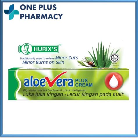 Hurixs Aloe Vera Plus Cream 13g Krim Luka Melecur Shopee Malaysia