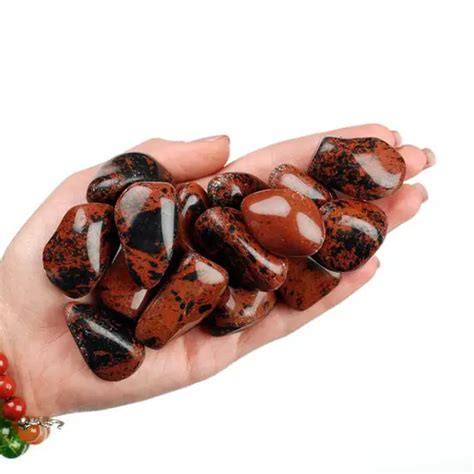 For Sale Tumbled Mahogany Obsidian Full Moon Charged Chakra