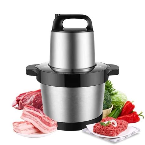 Hachoir A Viande 1000W Hachoir Cuisine Avec 4 Lames Et 6L Bol En Acier