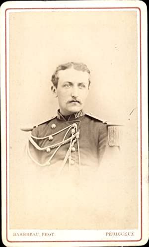 Cdv Portrait Franz Sischer Soldat Dritte Republik Uniform Regt Nr