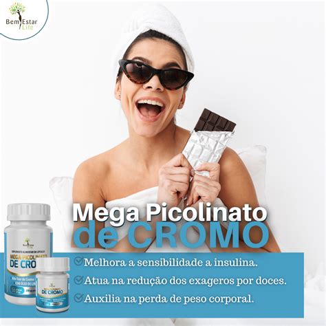 Mega Picolinato de Cromo 15 Cápsulas Classe Bem Estar Vitaminas e