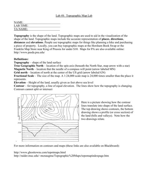 Topo Map Lab