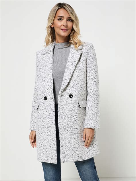 Only Manteau Ecru Femme Des Marques Vous