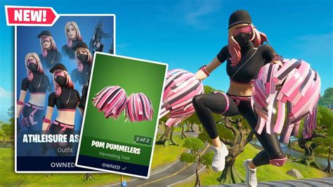 New Athleisure Assassin Pom Pummelers Gameplay In Fortnite Youtube