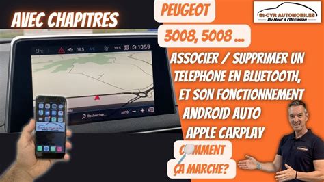 Peugeot 3008 5008 associer supprimer un téléphone en bluetooth