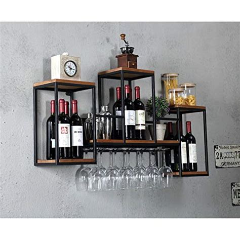 Soportes Para Copas Estantes Industriales De Pared Para Vino Con