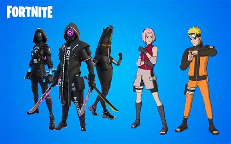 Every New Cosmetic In Fortnite V18 40 Update Golden Cube Skin Naruto And Team 7 Kurama 8ball