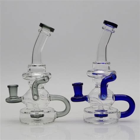 Bulk Order Inch Glass Bong Recycle Oil Dab Rig Hookah Smoking Pipe