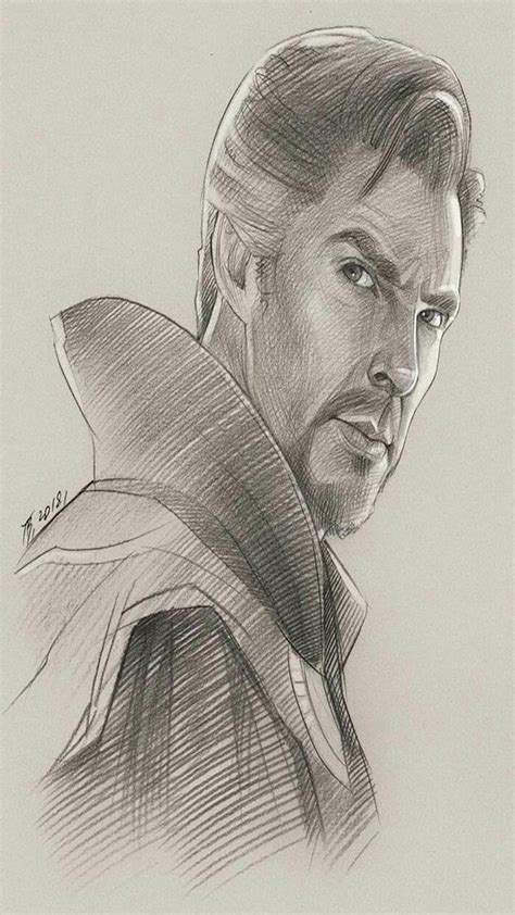 Doctor Strange Marvel Sketch HD Phone Wallpaper Peakpx