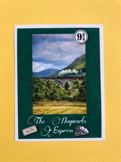 Photo Carte Harry Potter Poudlard Hogwarts Express Vinted