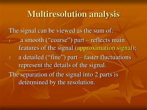 PPT Biomedical Signal Processing Wavelets PowerPoint Presentation