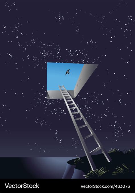 Ladder to heaven Royalty Free Vector Image - VectorStock