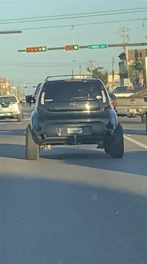 Lifted Kia Soul on all terrains tires : Shitty_Car_Mods