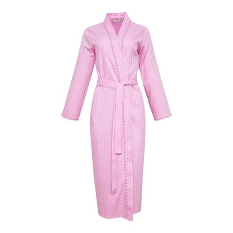 Vivien Sateen Stripe Dressing Gown Brandalley