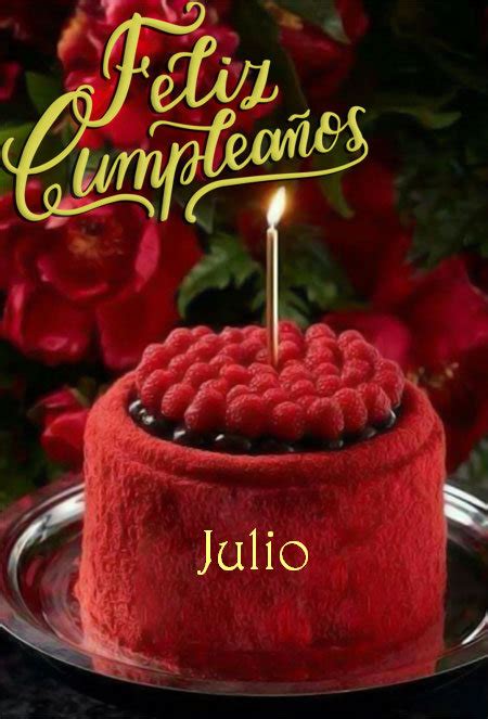 Feliz Cumplea Os Julio Tarjetas De Felicitaciones E Im Genes Feliz