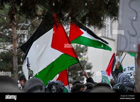 Demonstration Paleastina In Linz Pro Gaza Linz Aut