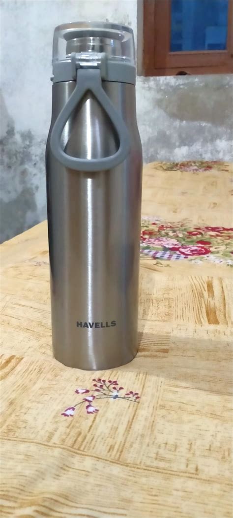 Havells Aqua S Double Wall Hot Cold Water Bottle Grade Stainless Steel Inner Body Non
