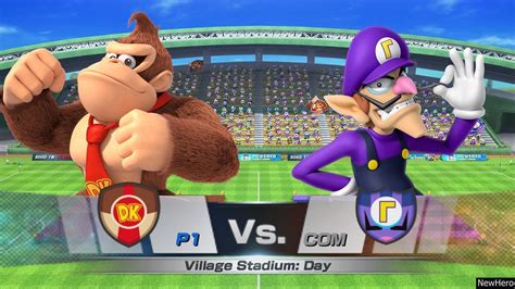 Mario Sports Superstars Donkey Kong Mario Vs Waluigi Luigi YouTube