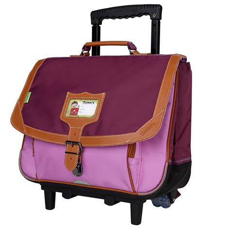 Cartable Roulettes Tann S Iconic Cm Compartiments Violet Et