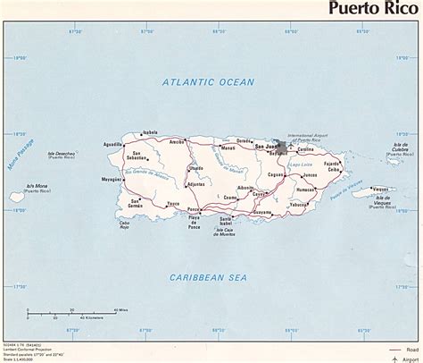 Map of Puerto Rico