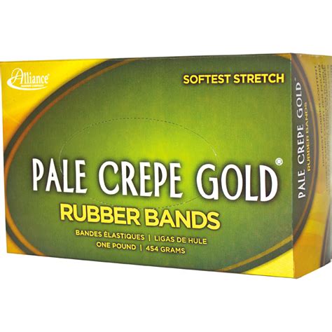 Alliance Rubber 21405 Pale Crepe Gold Rubber Bands Size 117b