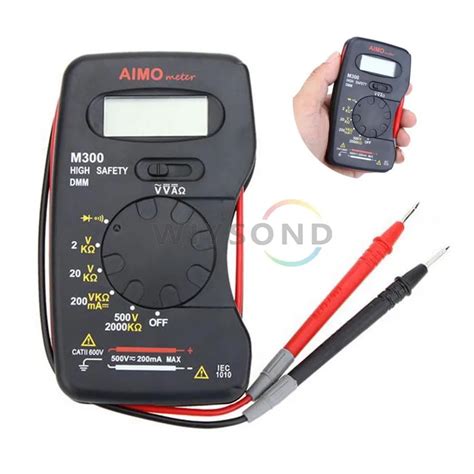 M061 Aimom Dmm Mini Integrated Handheld Pocket Digital Multimeter Ammeter Voltmeter Ohmmeter