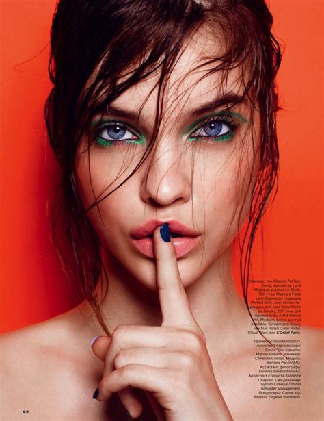 Barbara Palvin Tries On Colorful Beauty Looks For Allure Russia