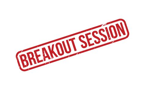 Breakout Session Rubber Stamp Seal Vector 23051740 Vector Art At Vecteezy