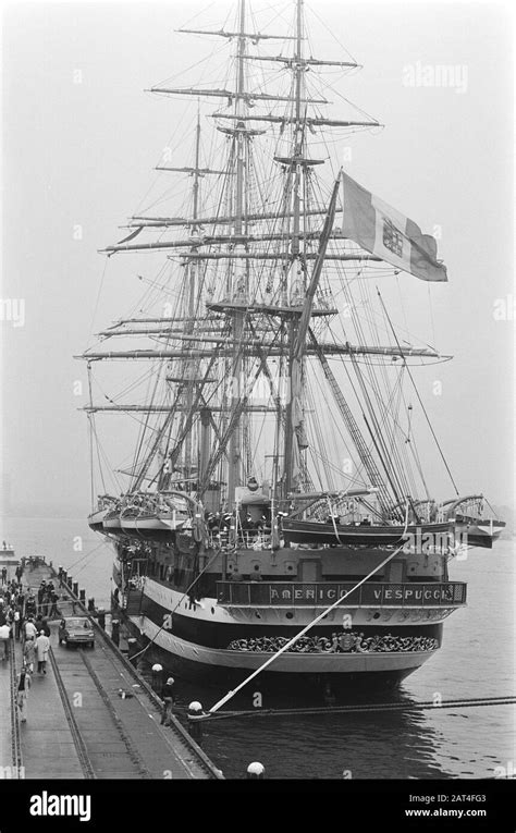 Italian Training Ship Amerigo Vespucci In Amsterdam Date August 14