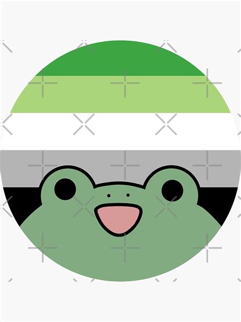 Aromantic Flag Pride Frog Sticker For Sale By Olivks Redbubble