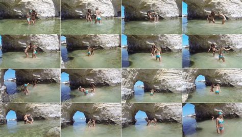 Bikini Catfight In Blue Lagoon Lexxi Vs Blanca HD 1280x720 Mixed And Female Fighting