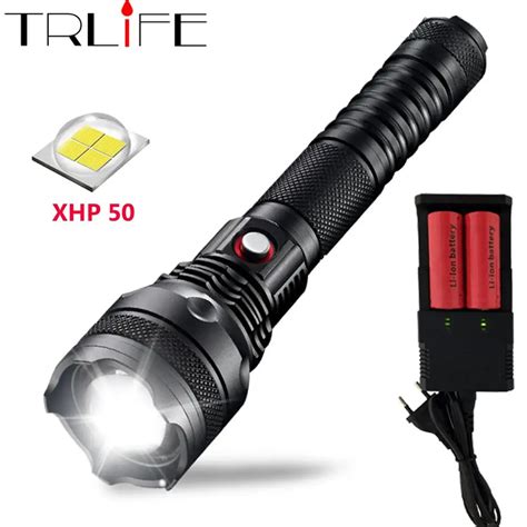 Aliexpress Buy 48000LM LED Flashlight Searchlight XHP50 Powerful