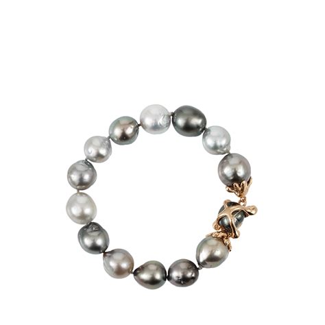 Lyst - Lucifer vir honestus Multicolor Tahitian Pearl Bracelet in Metallic