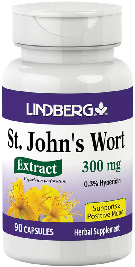 St Johns Wort Standardized Extract 300 Mg 90 Capsules Lindberg