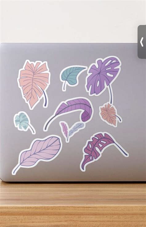 Tropical leaves stickers : r/sticker