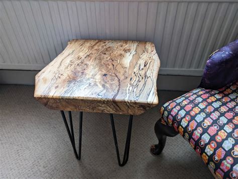 Spalted Beech Side Table Folksy