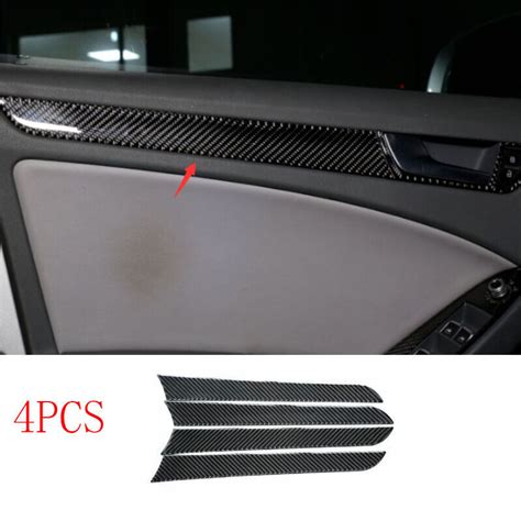 Fit For Audi S Real Carbon Fiber Car Interior Door Panel