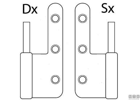 Cerniera Sfilo Sx 30x100mm Ocr Cerniere Inox Ottone Nylon MTO