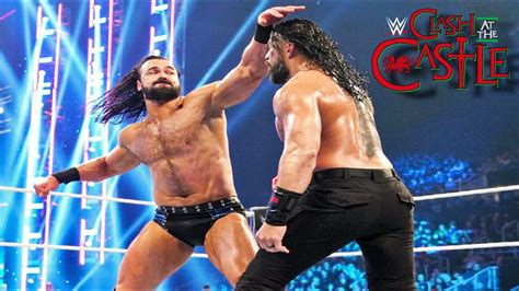 Roman Reigns VS Drew McIntyre Clash at the Castle 2022 WWE Today Raw ...