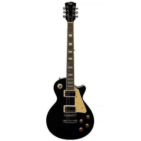 Guitarra Sx Ef Les Paul Corpo E Bra O Colado Em Mogno Preta Mundo Do