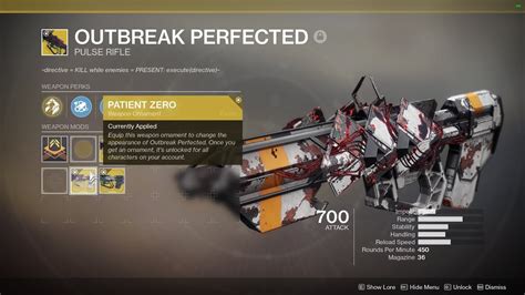 How To Get Outbreak Perfected In Destiny Craftsmumship