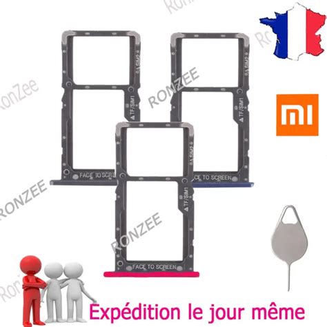 TIROIR CARTE DUAL Sim Micro Sd Plateau Pour Xiaomi Pocophone F1 Vendeur