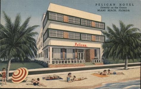 Pelican Hotel Miami Beach, FL Postcard